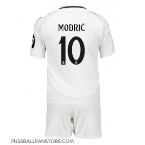 Real Madrid Luka Modric #10 Replik Heimtrikot Kinder 2024-25 Kurzarm (+ Kurze Hosen)
